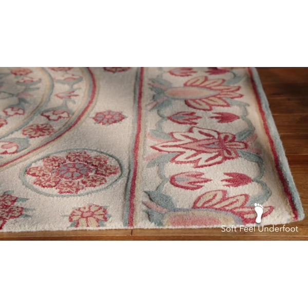 Safavieh 4 x 6 ft. Bellagio Rectangle Rug Ivory & Red BLG601A-4 - main